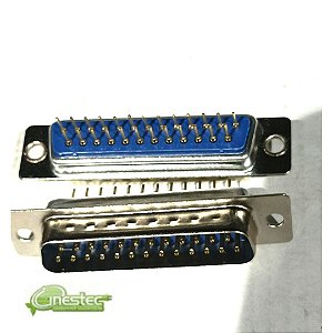 CONECTOR DB25 MACHO PARA PLACA 180 graus