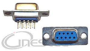 CONECTOR DB9 FEMEA  PARA PLACA  180 graus