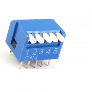 DIP SWITCH 5 VIAS  90 graus