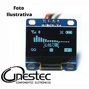 DISPLAY OLED 128 x 64 PARA ARDUINO - 4 PINOS - 0,96" I2C