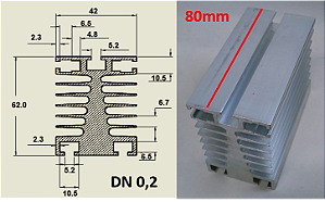 DISSIPADOR DN 0,2 / 80MM NATURAL