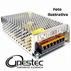 FONTE CHAVEADA METALICA DUPLA SAIDA 5V X 40A - 200W OFERTA