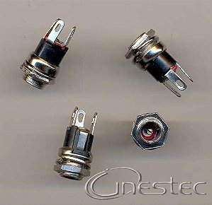 JACK J4  2,1MM X 5,5MM 3T COM ROSCA  CHASSI