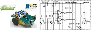 KIT ARDUINO DE MONTAGEM DE CARRO  D2-1-3V  DIY