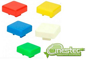 KNOB CAPA QUADRADO - AMARELO - 12X12X7,3MM