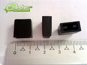 KNOB PUSH BUTTON RETANGULAR TL-02 PRETO