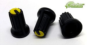 KNOB ROTATIVO - KA-481 - AMARELO / PRETO