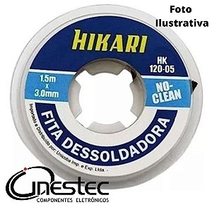 MALHA / FITA DESSOLDADORA 2,0mm x 1,5m COM FLUXO HK-120-03