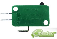 MICROSWITCH 16A SEM HASTE 3 TERMINAL  PARA MICROONDAS   KW1 103