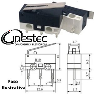 MICROSWITCH MICRO 2A COM HASTE - KW10B