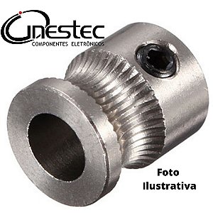 PINHAO POLIA TRACIONADOR PARA EXTRUSOR PARA FILAMENTO 1,75mm - MK8