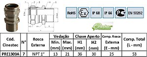 PRENSA CABO ATEX 1F LATAO NIQ NPT 1 COM INSERTO VEDANTE