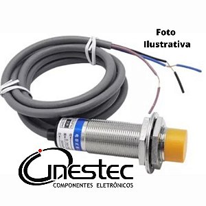 SENSOR DE PROXIMIDADE INDUTIVO - LJ12A3-4-Z/BX - CABO 1M, PNP, N - Cinestec