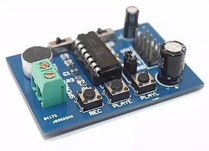 SHIELD  MODULO GRAVADOR  PLAYER DE VOZ COM ISD1820 SEM FALANTE
