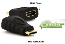 ADAPTADOR MINI HDMI MACHO PARA HDMI FEMEA