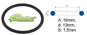 ANEL DE VEDACAO ORING - 16x13x1,5mm - PG9