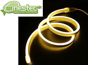 FITA LED NEON FLEXIVEL 2835 - IP65 - BRANCO QUENTE - ROLO 5m