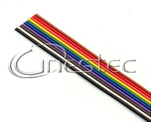 FLAT CABLE 06 VIAS 26AWG COLORIDO / metro