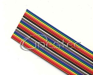 FLAT CABLE 20 VIAS  26AWG  COLORIDO / metro