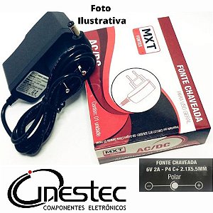 FONTE 12V X 1A P4 C CHAVEADA - BIVOLT