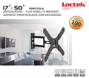 SUPORTE PARA TVS 17 A 50 ARTICULADO COM BRACO 3 MOVIMENTOS - PSW731