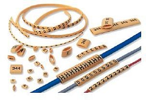 ANILHAS PARA CABO 5mm CADA 50 PECAS NUMERO 1  H060 OVALGRIP AM