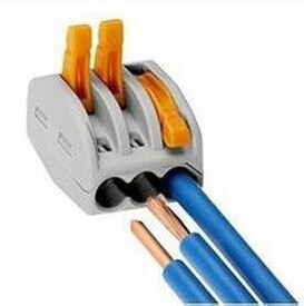 CONECTOR DE DERIVACAO ALAVANCA tipo WAGO  3 TERMINAIS CMK-413