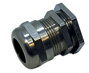 PRENSA CABO METAL PG21 ROSCA CURTA COM CONTRA PORCA