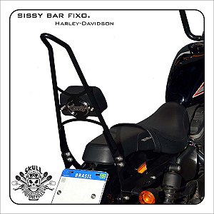 Sissy Bar Fixo Alto SOFTAIL (Deluxe / Heritage 2018 acima) Harley-Davidson