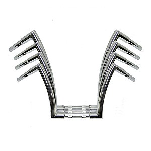 Guidão APE HANGER Seca Sovaco (Curvo 1.1/4" - com redução no Riser) para Harley-Davidson