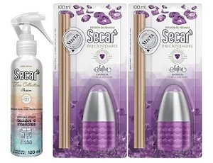 2unid Difusor De Aromas Safira 100ml + 1 Home Spray 120ml