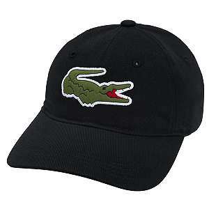 Boné Lacoste Big Croc Aba Curva Logo Frontal