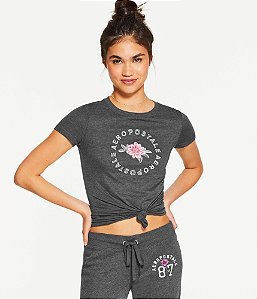 Camiseta Aeropostale Gráfico Floral Feminina