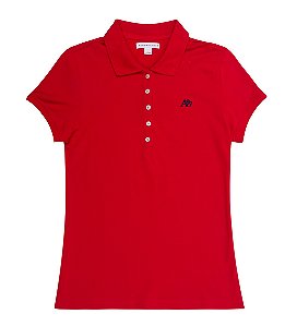 Polo Aeropostale Básica Logo Bordado Feminina