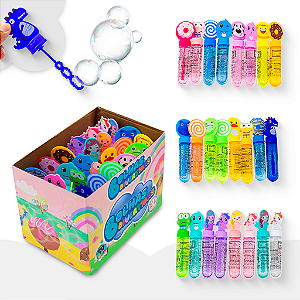 Kit 24 Lança Bolha de Sabão Aniversario