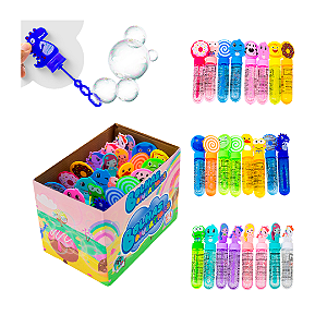 Kit 24 Lança Bolha de Sabão Aniversario