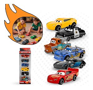 Kit 6 Carrinhos Miniatura Carros 3 - O Filme Relâmpago Mcqueen