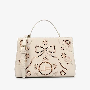 Bolsa Tote Off White Brulée Couro/ Jorge Bischoff