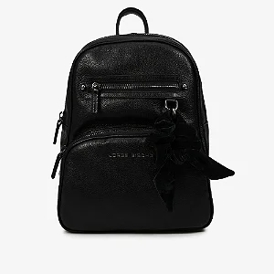 Mochila Preto Jb Couro/ Jorge Bischoff