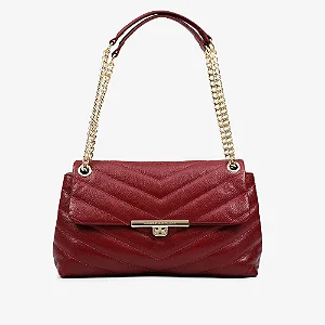 Bolsa De Ombro Cabernet Matelassê Couro/ Jorge Bischoff