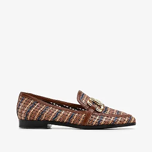 Loafer Marrom Tabaco Ráfia/ Jorge Bischoff
