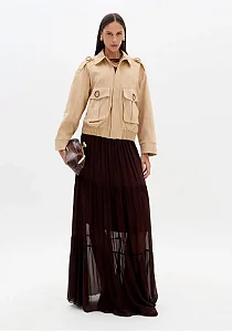 Jaqueta Bomber Com Bolsos/ Lança Perfume