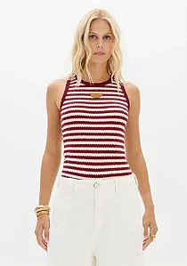 Blusa Nadador Em Malha Texturizada/ Lança Perfume