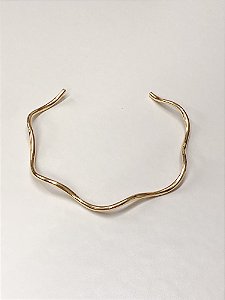 CHOKER ARO ONDULADO DOURADA