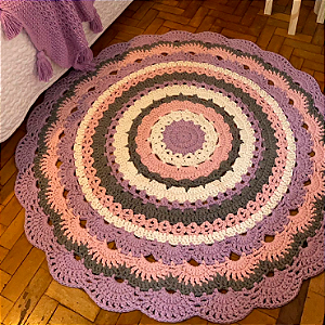 Tapete Mandala Lilás  - 1,20 mt