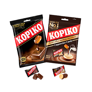 Kit Bala de Café e Cappuccino Kopiko - 120 gramas