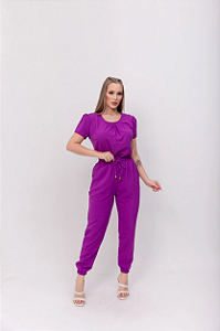 Conjunto Scrub Bia Roxo