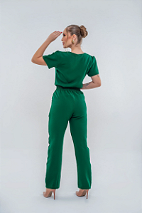 Conjunto Scrub Sara Verde Militar