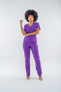 Conjunto Scrub Sara Roxo Alfaiataria