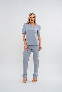 Conjunto Scrub Luísa Cinza